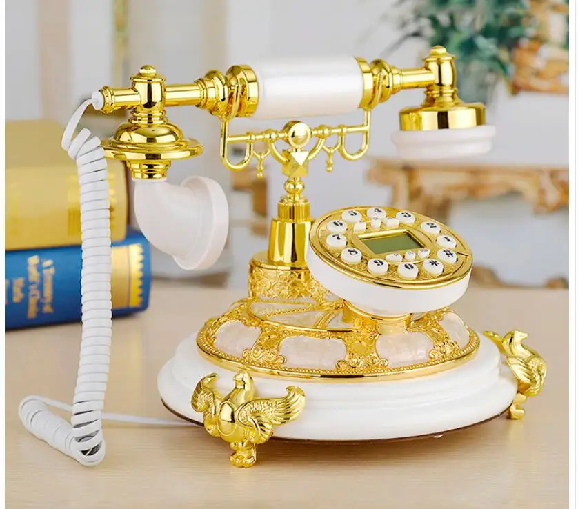 Старинный Европейский сад ретро домашний офисный телефон стационарный