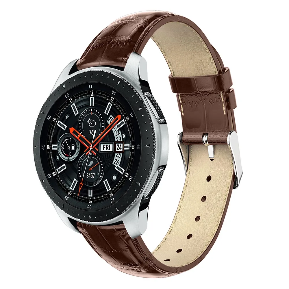 Genuine Leather Strap Watchband For Samsung Galaxy Watch 3 41mm 45mm original Wristband Quick Releas Bracelet For Garmin venu sq