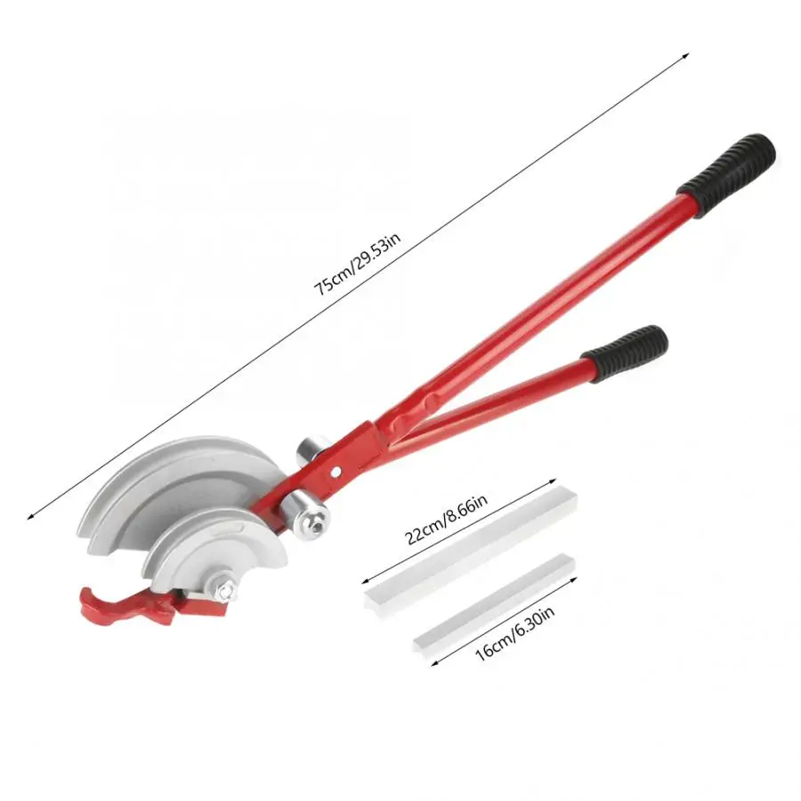 Сверхмощный инструмент для гибки труб 2 в 1 трубогибочный тормоз 180 ° 15 мм/22 мм