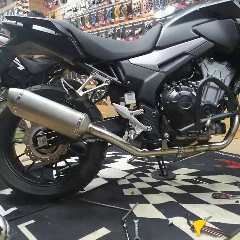 

Slip on CB500X CB500F CBR500 for Honda Motorcycle Exhaust Tip Muffler Silencer Tip Exhaust Connect Tube Pipe