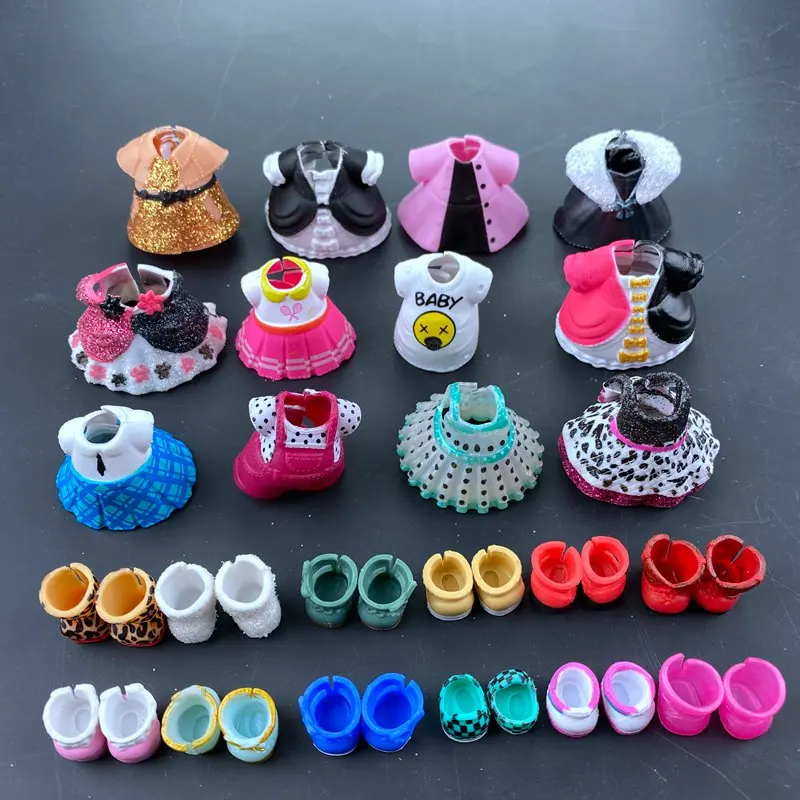 

2pc L.O.L. SURPRISE! Original lols Clothes Shoes for LOLs 8 cm Big Sister Dolls Kid Birthday Gift Toy hot sale