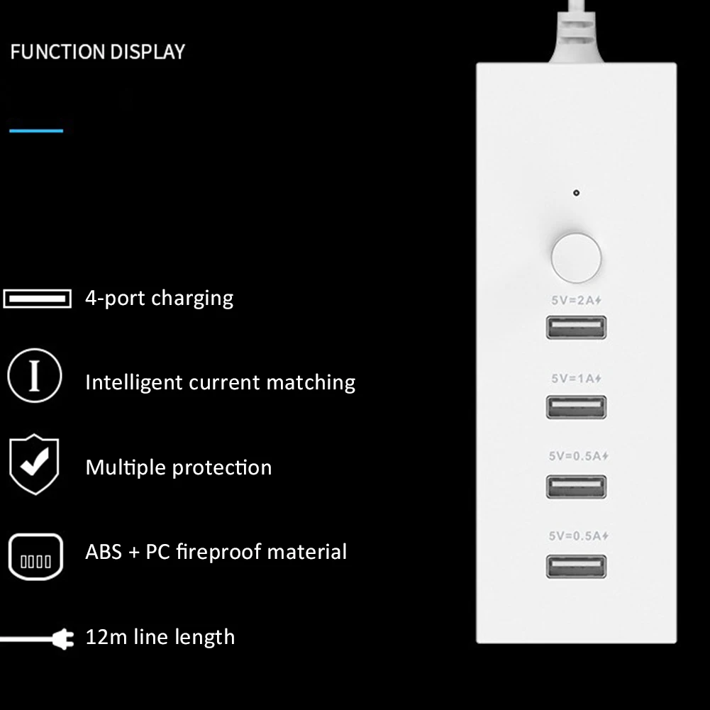 Зарядное устройство с 4 USB-портами 5 В 2 А | Электроника