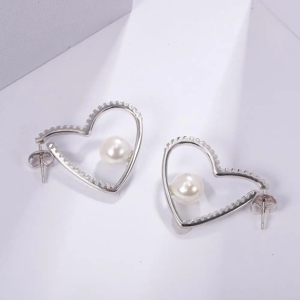 Женские серьги-гвоздики GEM'S BALLET серьги из натурального пресноводного жемчуга