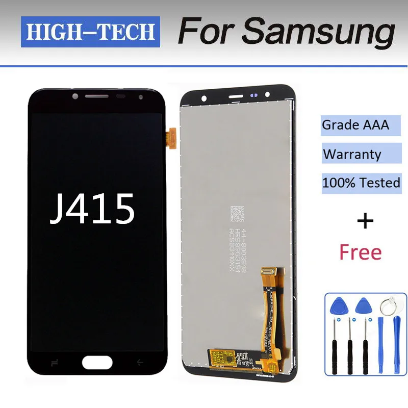 Сенсорный ЖК экран J415 J4 plus для s amsung Galax y oled оригинальный j415f Белый Черный god j610 lcd j6
