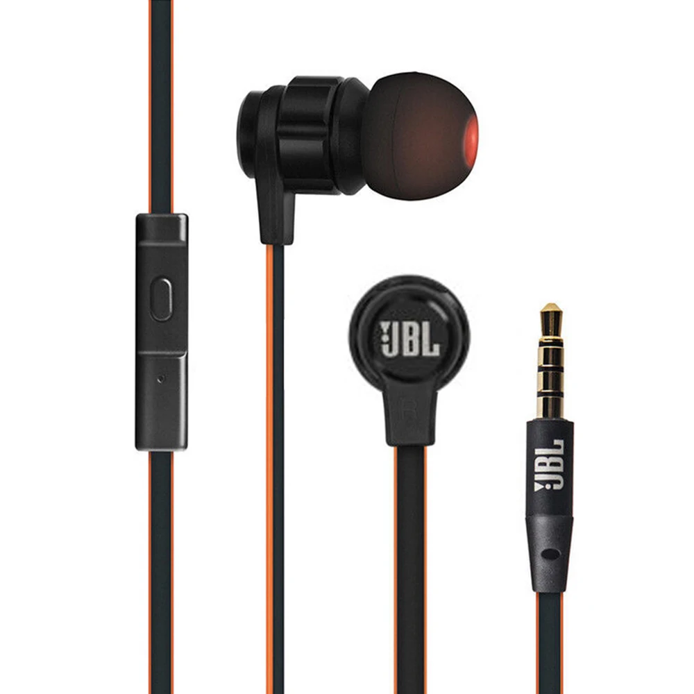 Проводные наушники вкладыши JBL T180A 3 5 мм стерео с чистым басом спортивные