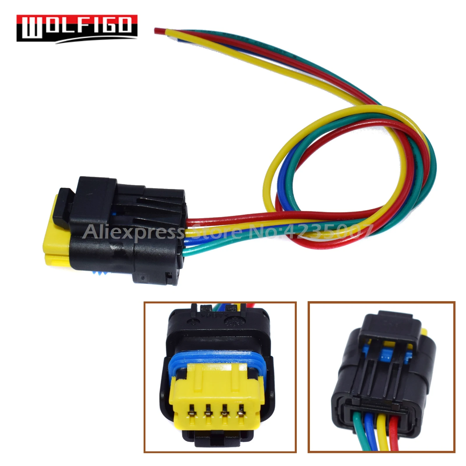 WOLFIGO New Fuel Pump Cable Wire Wiring Harness Plug 4 Pin For Renault MASTER III OPEL 8201348602,172025557R,241105468R