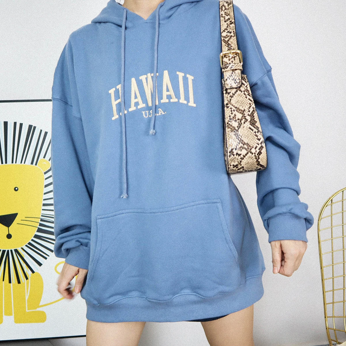 

Модная Толстовка большого размера с вышивкой надписью, Осенние Зимние хлопковые пуловеры, толстовка с капюшоном в стиле Харадзюку, повседн...