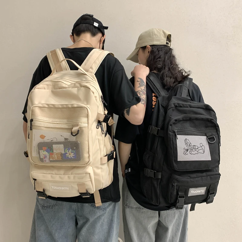 

High-capacity Tooling Ins Women's Backpack for Girls Boys Cute High School Bags for Teens New Waterproof Women Book Bag Mochila