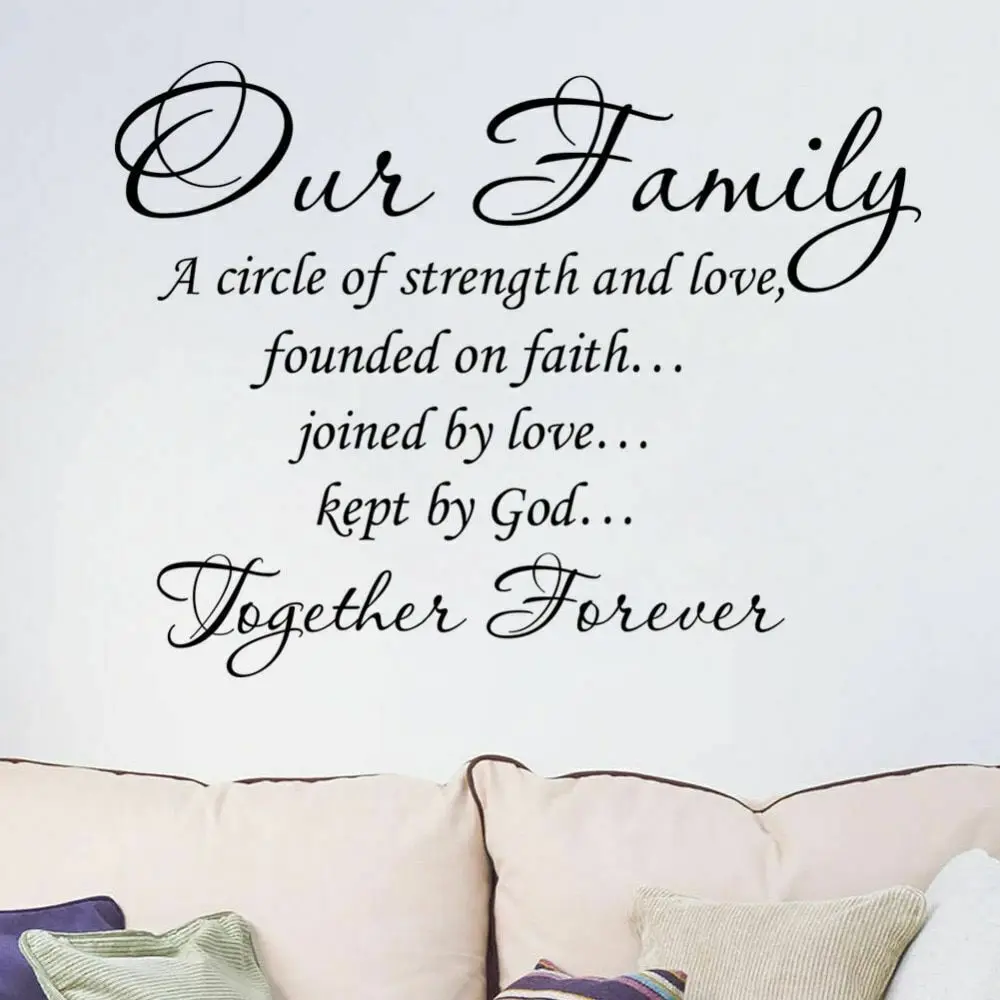 Семейные Правила украшение дома Наклейка на стену виниловое настенное для