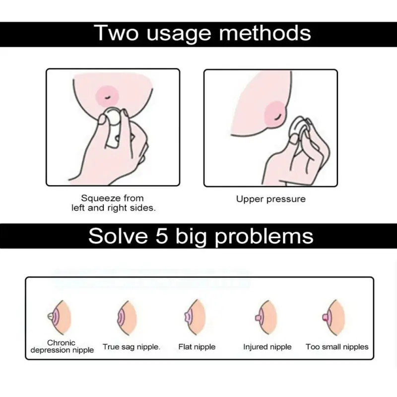 Silicone Nipple Correction Niplette Welnove Shield Sucker Corrector Flat 2PCS Hot | Мать и ребенок