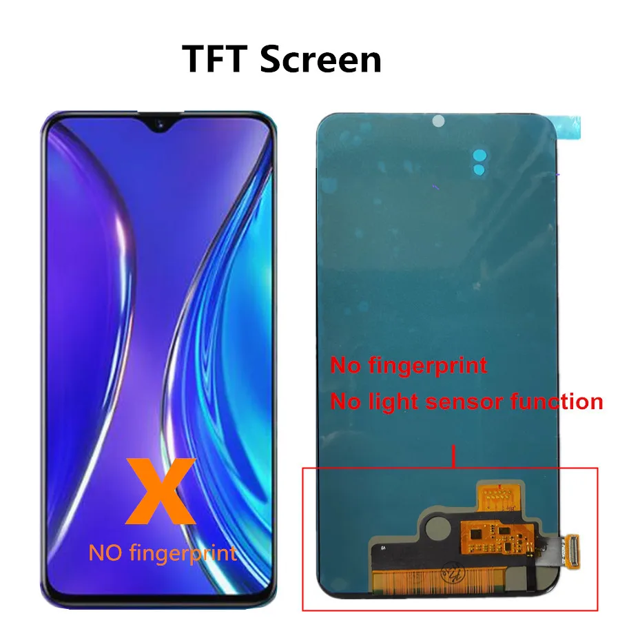6 4 &quotТонкий Высококачественный защитный чехол для OPPO Realme X2 ЖК-дисплей RMX1991
