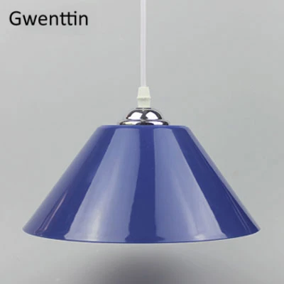 Deep Blue No Bulb Современные подвесные светильники из ПВХ, скандинавские светодиодные пластиковые подвесные лампы для кухни, столовой, домашнего декора, светильники - Цвет корпуса: Deep Blue No Bulb
