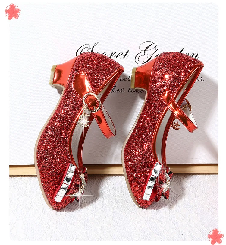 boy sandals fashion Princess Girls Party Shoes Children Sandals Colorful Sequins High Heels Shoes Girls Sandals Peep Toe Summer Kids Shoes CSH813 bata children's sandals