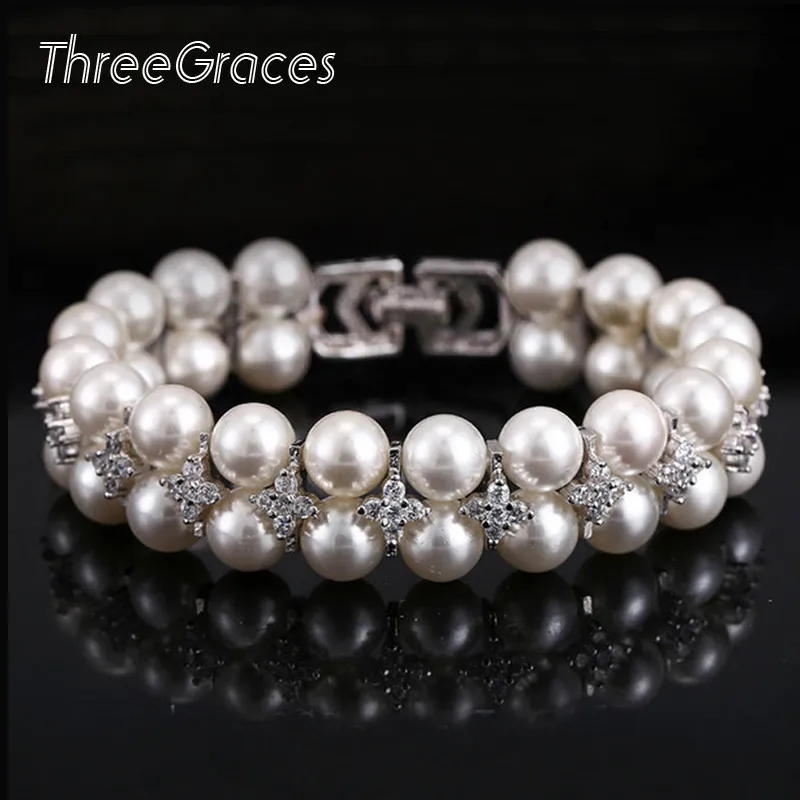 ThreeGraces Новинка для невесты ювелирные аксессуары ручной работы имитация двойного