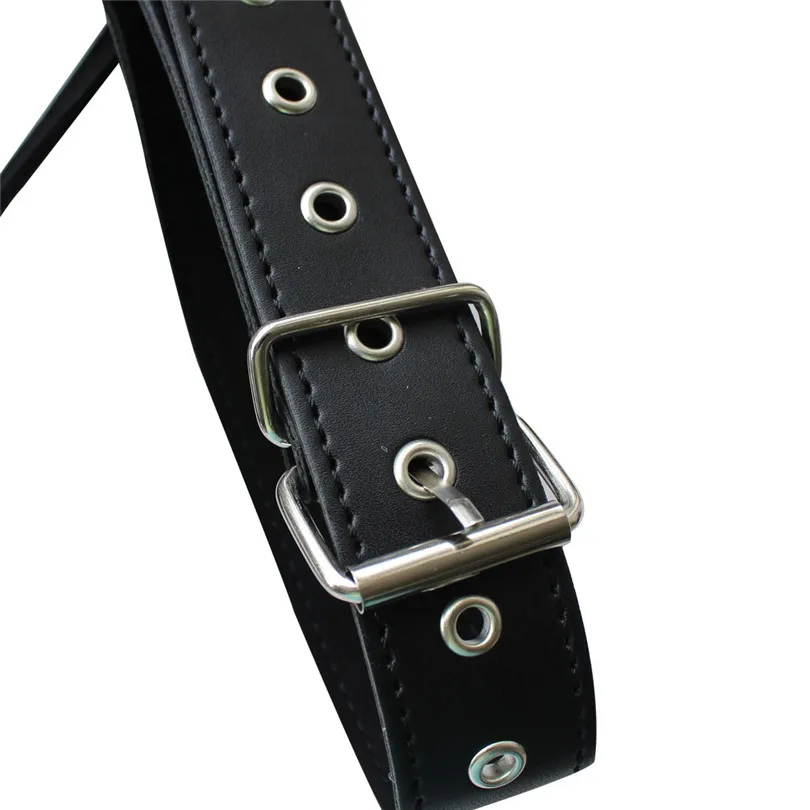 

Leather Harness For Mens Bondage Full Body PU Leather Sexy Restraint Set Adjustable Straps Open Butt Gay Club Straps With O Ring