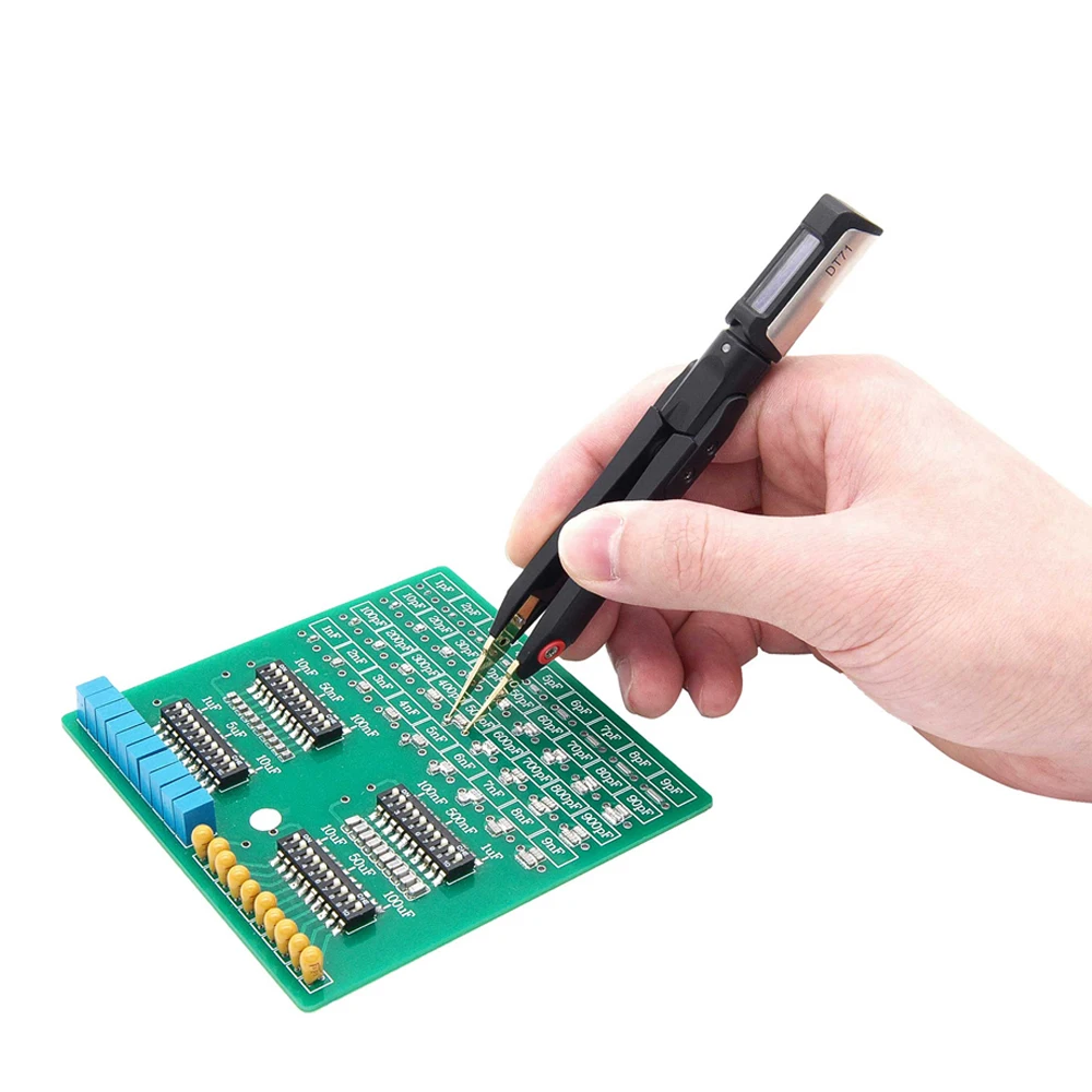 

DT71 OLED Display Portable Multifunction Digital Smart Tweezers Signal Generator Debugging Reparing Tool for DIY Testing Voltage