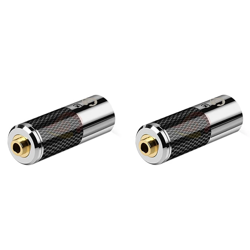 

2 Pcs Dac Decode Male Xlr To 2.5/3.5/4.4Mm Female Audio Jack Connector Adapter Fiber Convert Plug 3.5 & 4.4