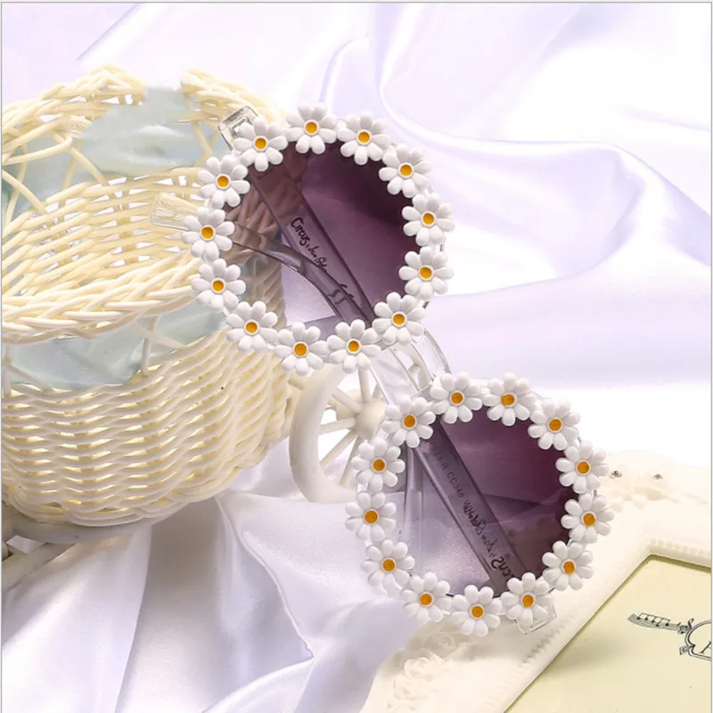 

Великолепный Женский венок солнцезащитные очки круглые очки ручной работы UV400 зеркальные линзы цветочный дизайн летние солнцезащитные очк...