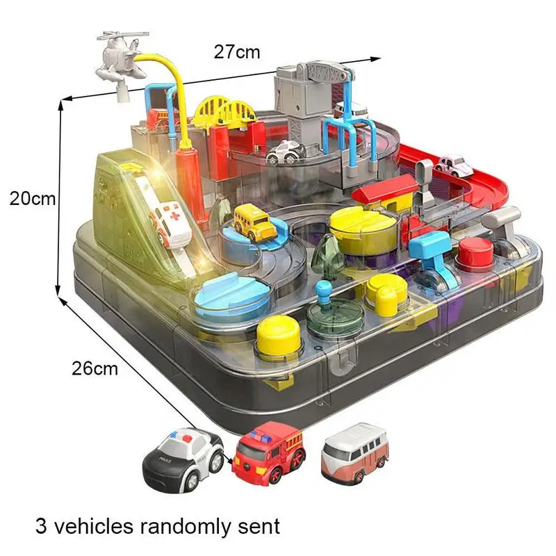 

Boy Racing Train Track Train Toy Adventure Manual Car Racing Educational Toy Children's Toy Table Train Gift Game Toy Track E5I8