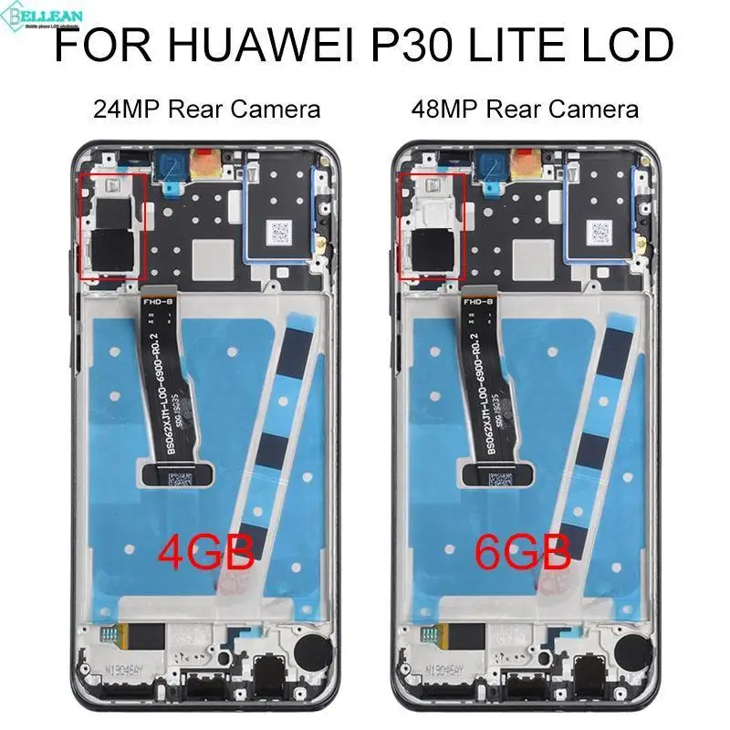 1 шт. протестированный 6 15 дюймовый оригинальный дисплей Nova 4e для Huawei P30 Lite ЖК