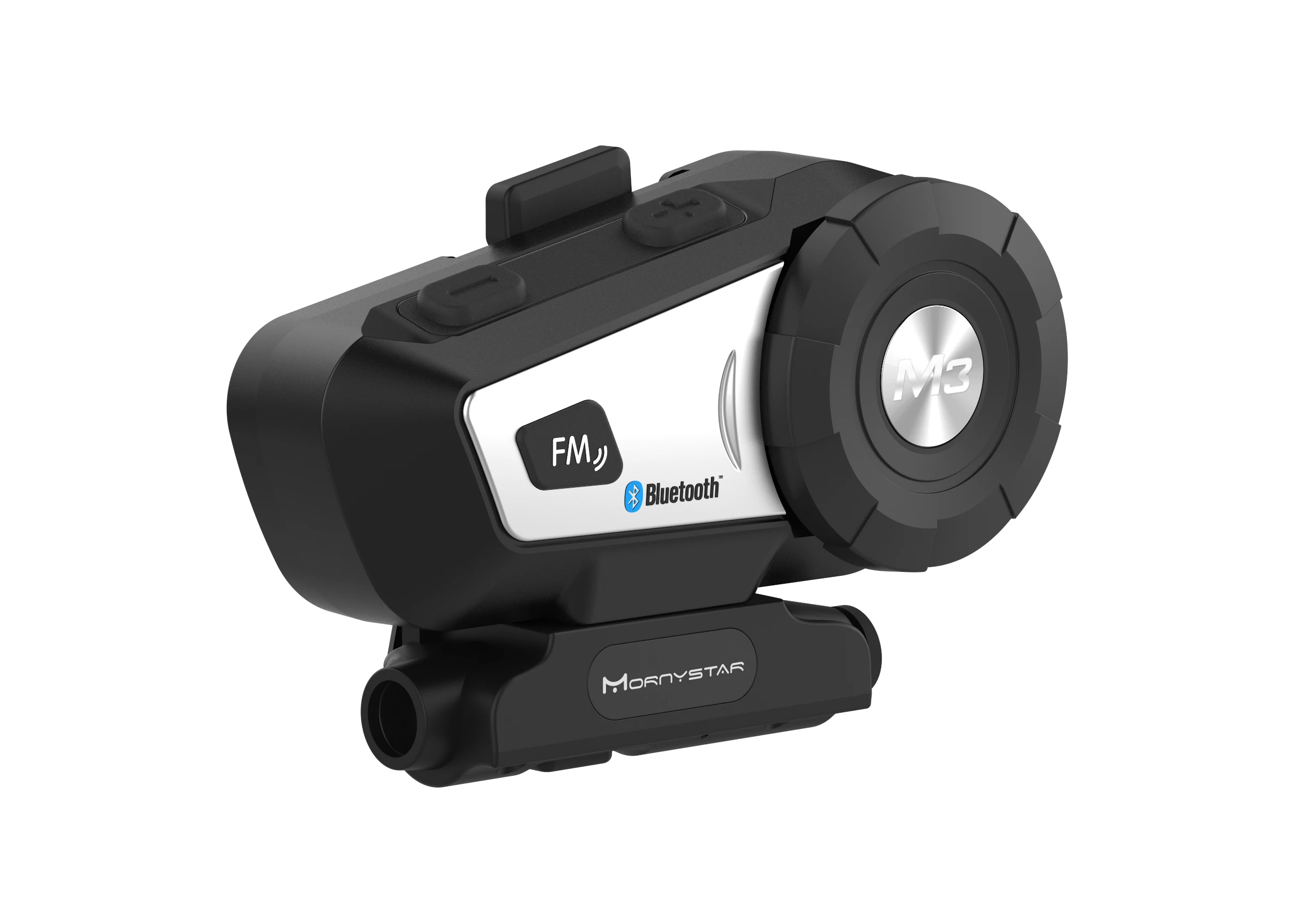 Мотошлем с беспроводной гарнитурой Mornystar M3 plus Bluetooth Interphone, интеркомом, радио FM и мягким наушником для полного лица.