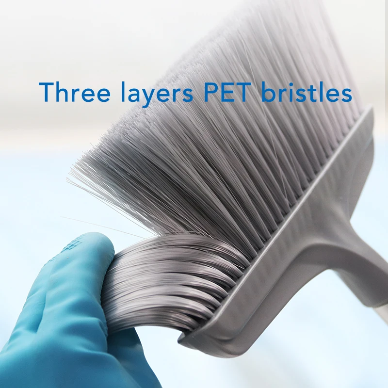 Пластиковый набор для метлы и совка складной ветрозащитный пылезащитный поддон