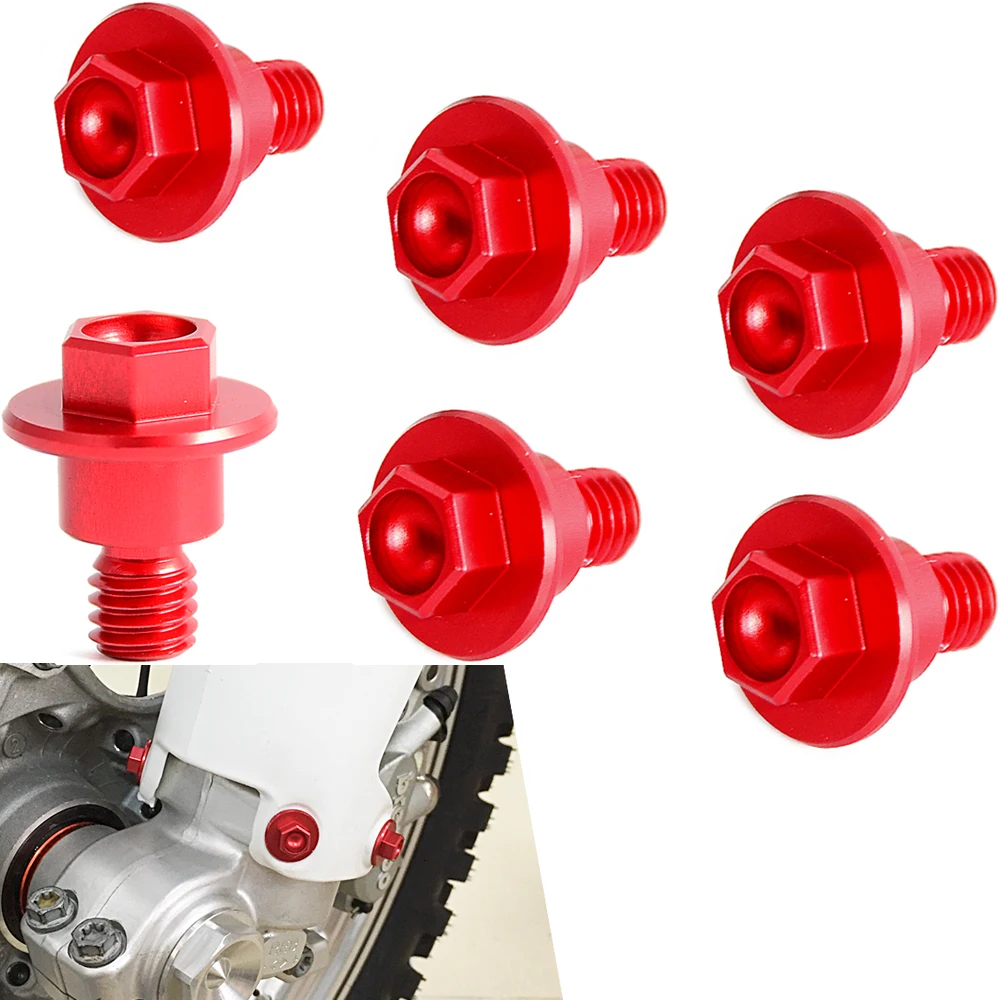 

CNC Front Fork Guard Bolt Screws For Honda CR125R CR250R 1997-2007 CRF250R CRF250X CRF250RX CRF450R CRF450X CRF450RX 2005-2022
