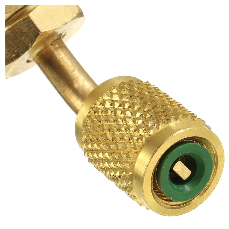 

R410a R134a Brass Shut Valve For A/C Charging Hoses HVAC 1/4inch AC Refrigerant
