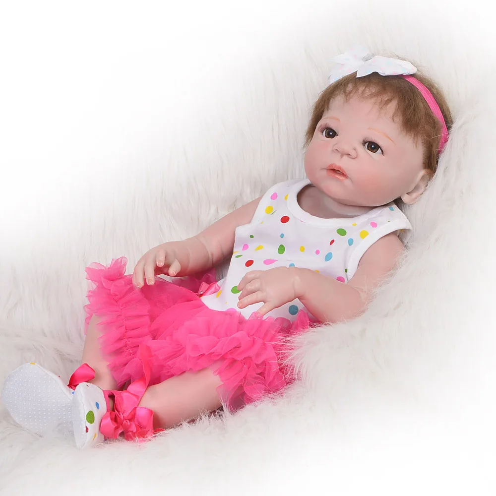 Оптовая продажа полностью силиконовые виниловые куклы Reborn Baby 23 дюйма для