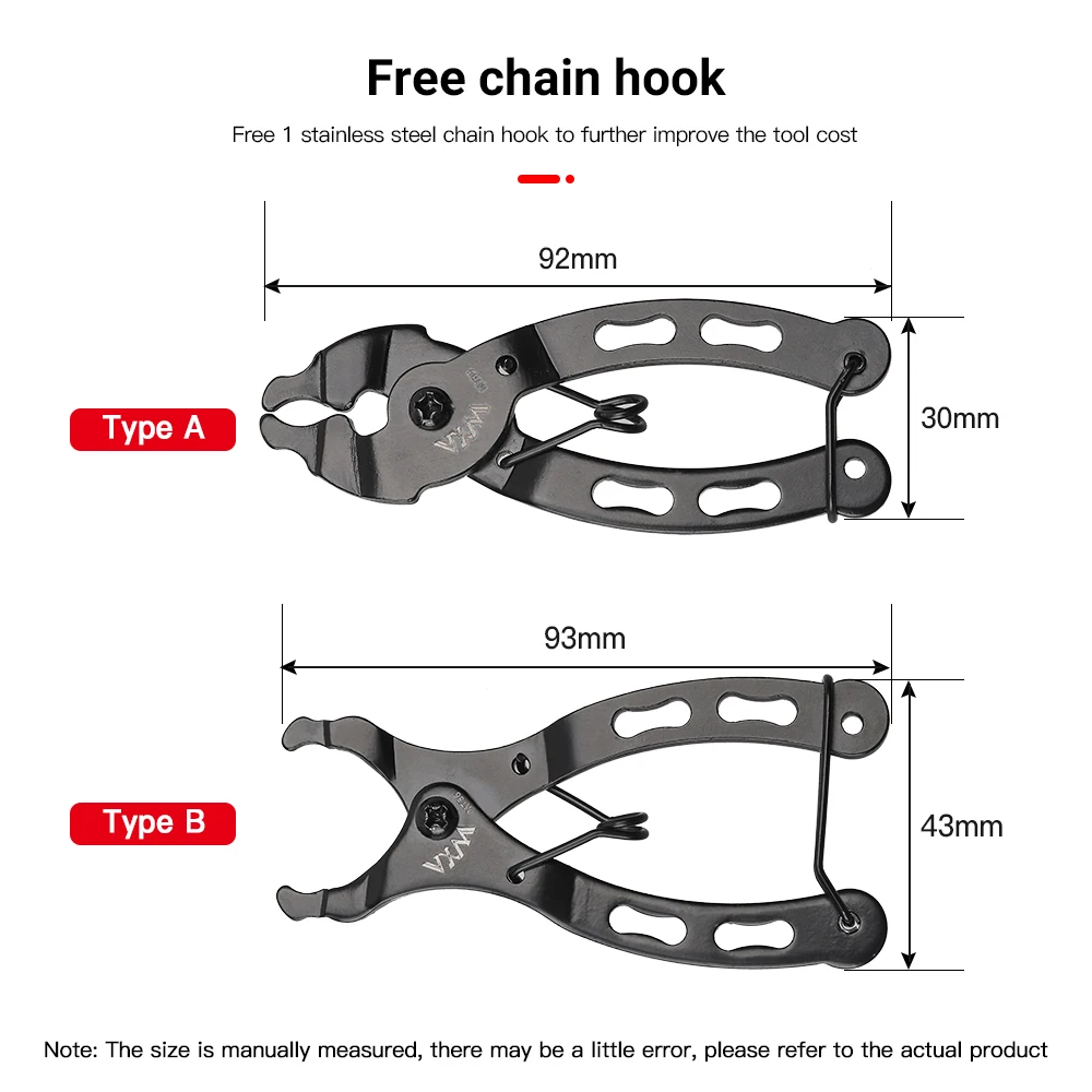 

Mini Bike Chain Quick Link Tool Cycling Chain Clamp Chain Link Magic Buckle Pliers Bike Tool Removal Quick Repair Tool