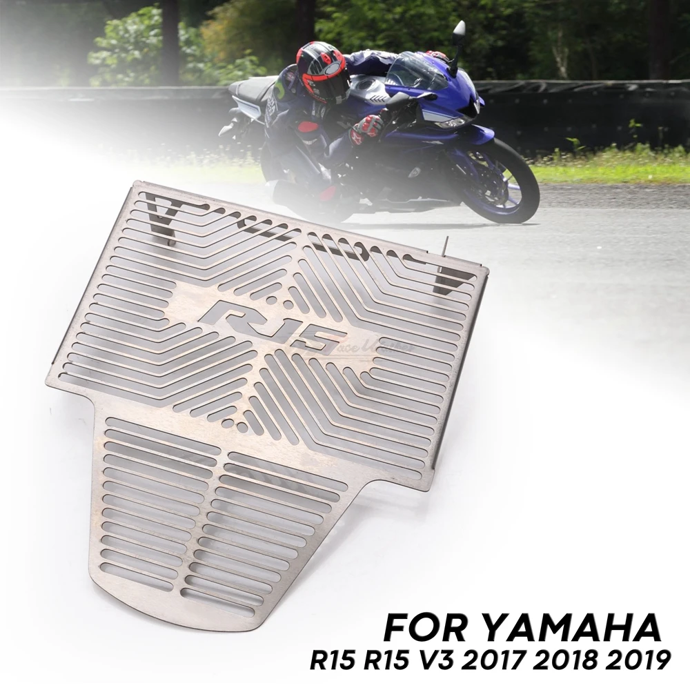 For YAMAHA YZF-R15 YZFR15 YZF R15 V3 VVA 2017-2019 Motorcycle Radiator Guard Oil Cooler Grille Grill Cover Protector | Автомобили и