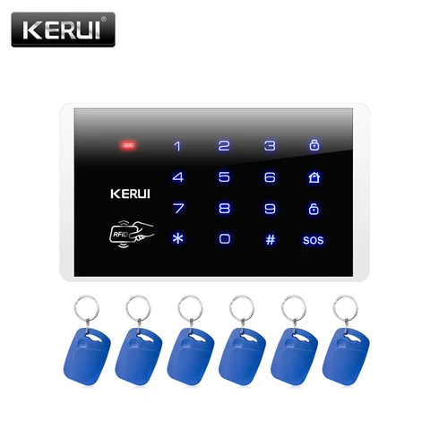 KERUI K16 RFID сенсорная клавиатура для беспроводной PSTN GSM 433 МГц система сигнализации ASK Система охранного контроля доступа