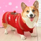Одежда для собак, валлийская корги, зимний свитер для собаки, рождественское пальто для питомца, наряд, одежда для кошек, чихуахуа, одежда для щенков, рождественский костюм для собак XXS