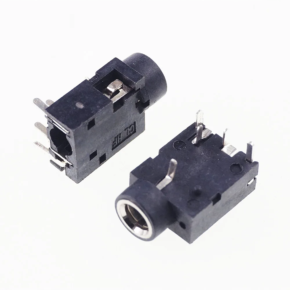 

1000 шт., разъем для телефона 3,5 мм, 5 pin, стерео аудио разъем для 3 полюсов, штекер для наушников, сквозное отверстие DC30V 0.5A