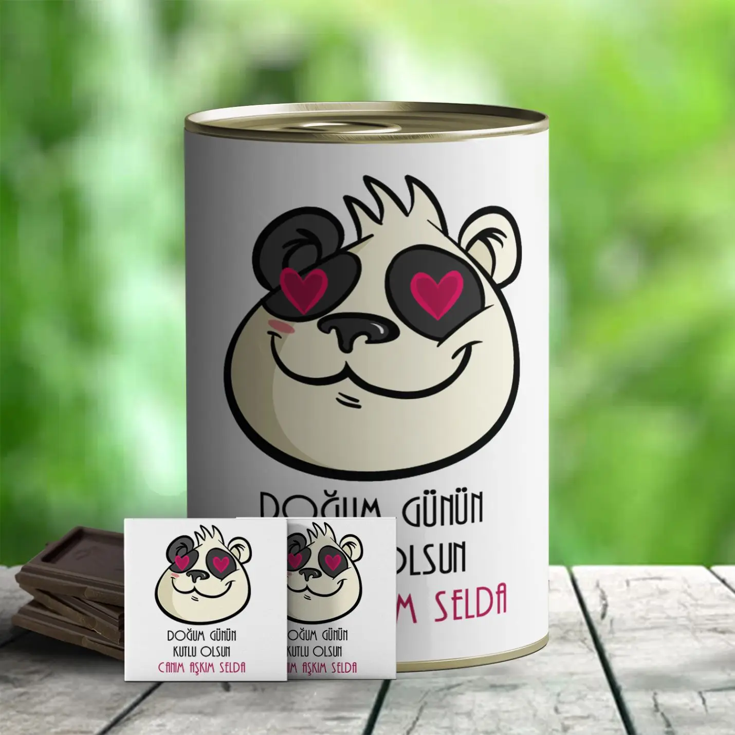 

Personalized Birthday Theme Chocolate Packed Canned