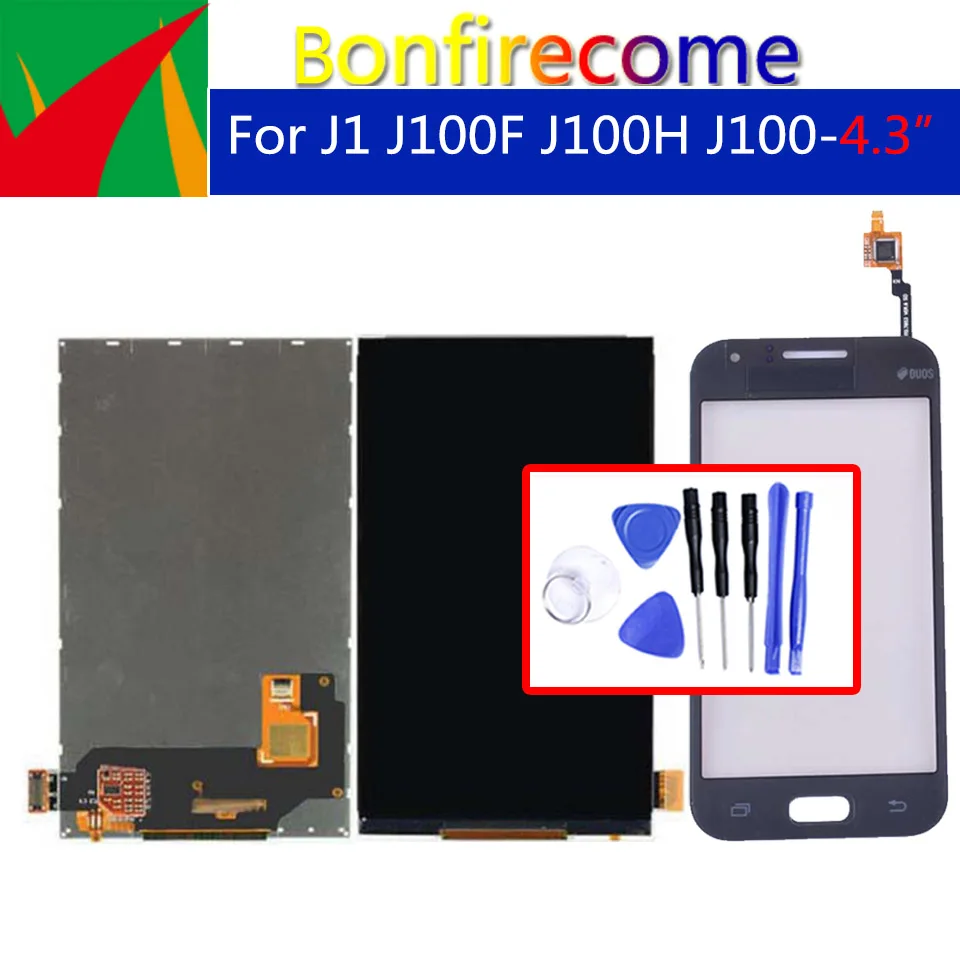 4 3 &quotдля Samsung Galaxy J1 J100F J100H J100 SM ЖК дисплей с сенсорным экраном дигитайзер