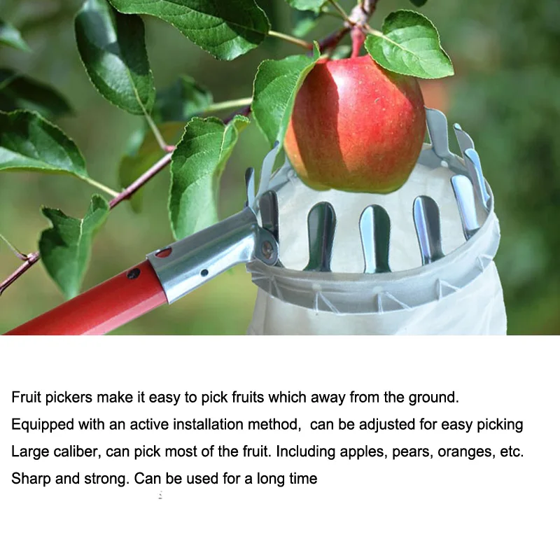 Новые металлические машина для сбора фруктов удобная ткань сад Садоводство