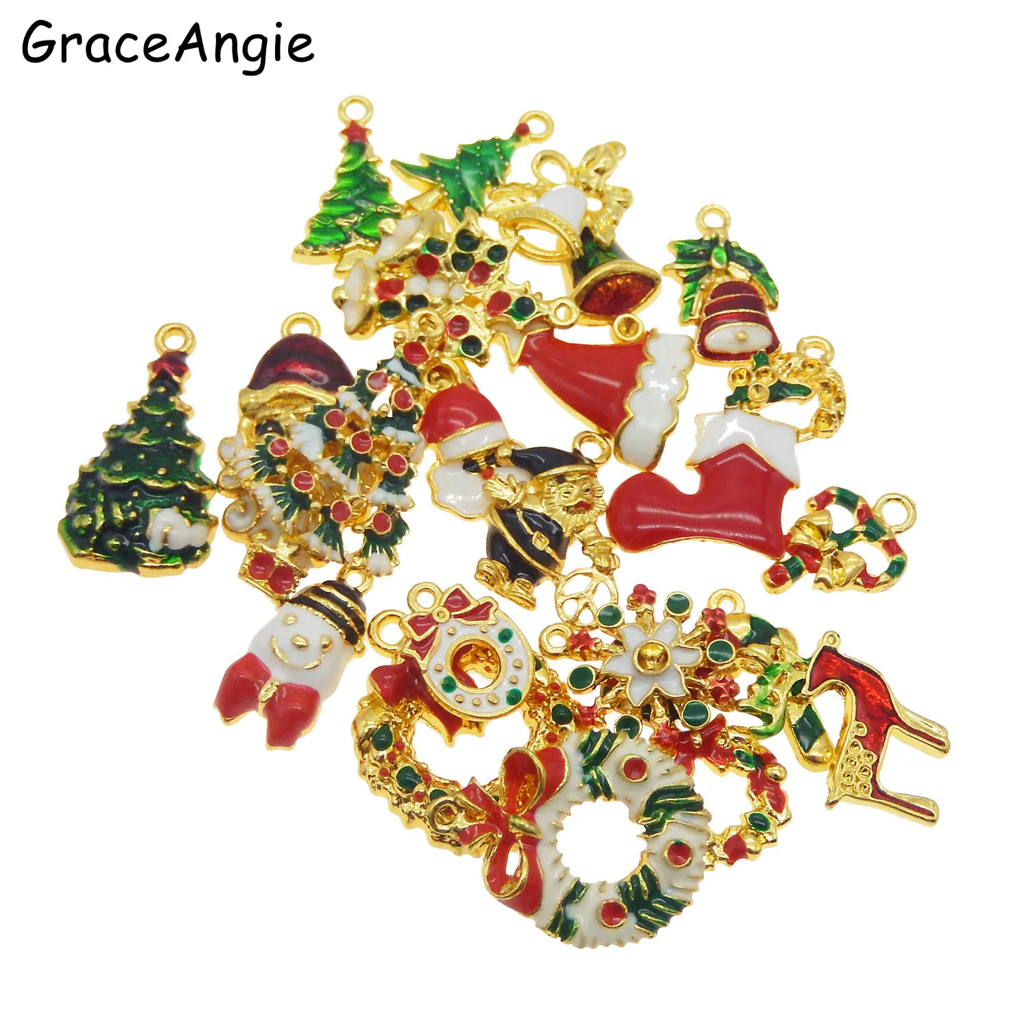 15 шт. металлические эмалированные подвески для браслетов серег | Украшения и