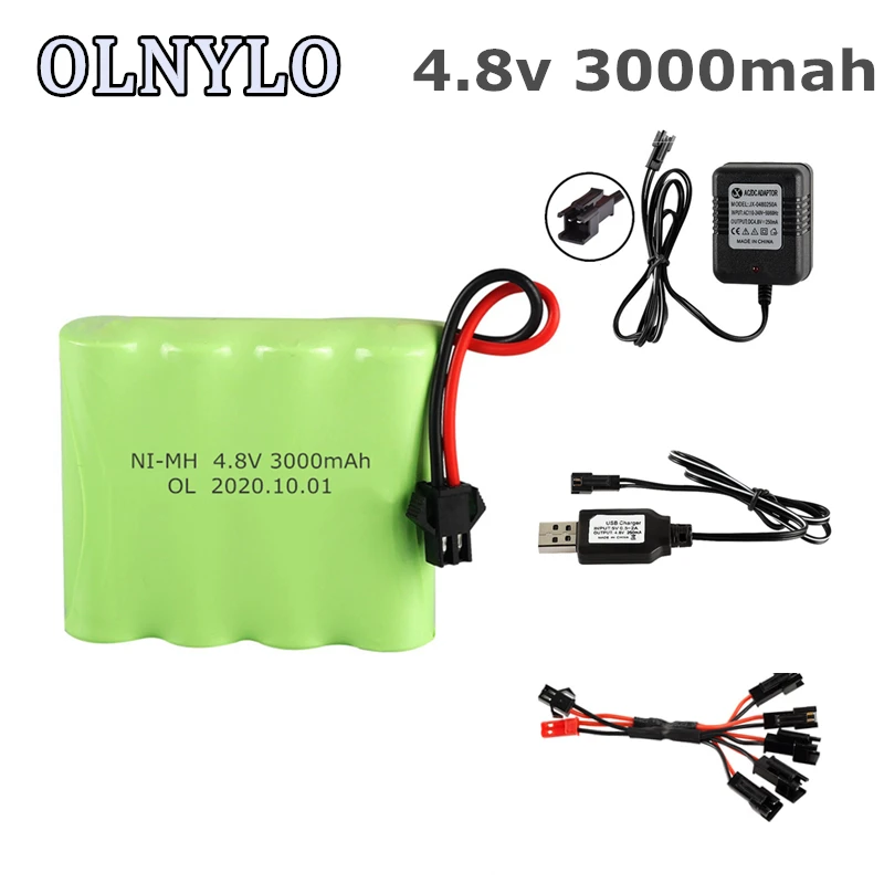 5 шт ni mh 48 в 3000 мач nimh аккумулятор с usb з