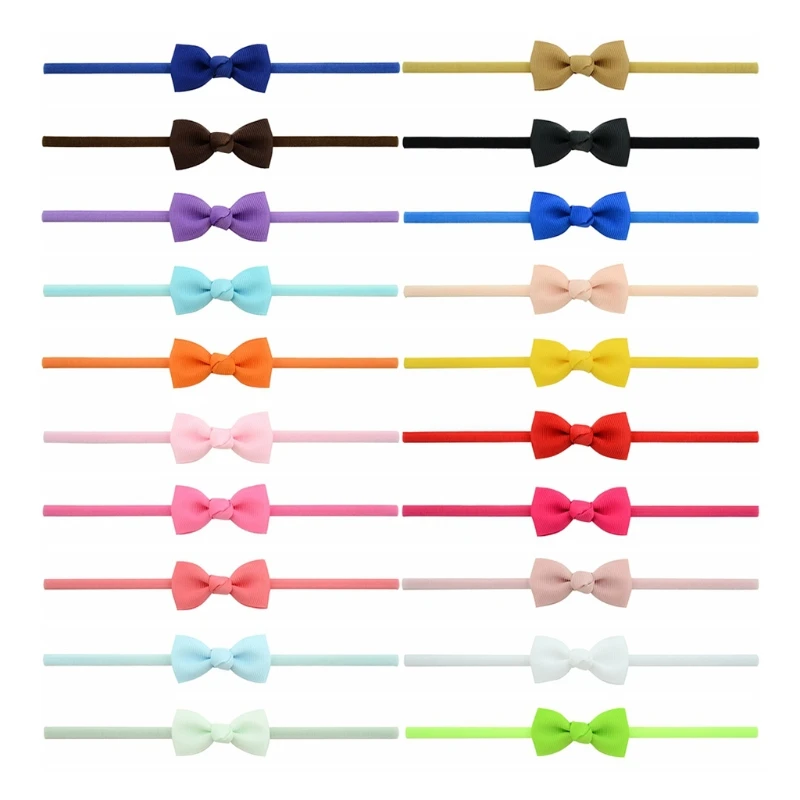 

20Pcs Cute Kids Girl Baby Ribbon Toddler Flower Bow Headband Hair Band Headwear