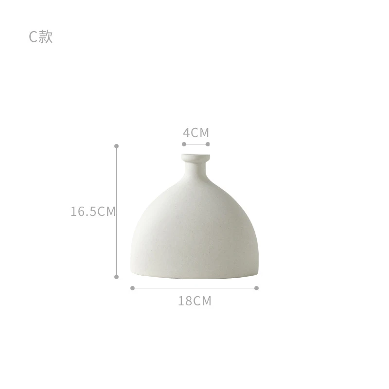 

Ceramic Table Flower Vases Nordic Home Decoration Accessories Modern White Plant Art Decor Crafts Wedding Vase for Centerpieces