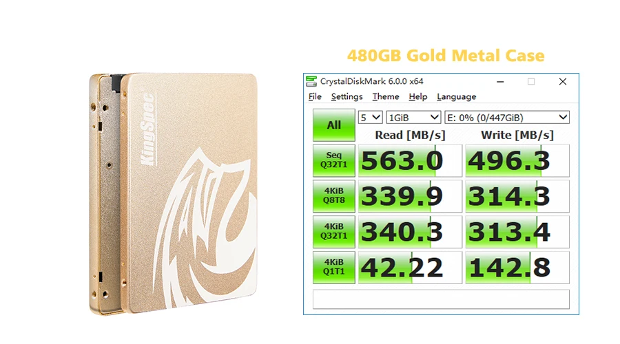 KingSpec SSD 480gb SSD hdd SATA III 500 Гб ssd 960 ГБ 1 ТБ SSD Внутренний твердотельный накопитель из золотистого металла для настольных ПК подарок