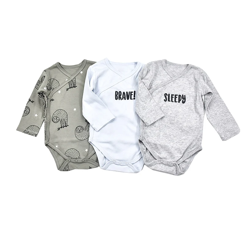 От 0 до 3 месяцев Одежда для новорожденных маленьких мальчиков Боди с длинным