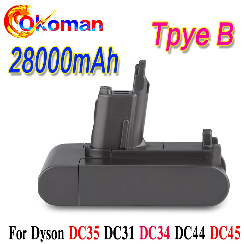 Литий-ионный аккумулятор 22 2 в 28000 мАч (только для типа B) Dyson DC35 DC45 DC31 DC34 DC44 Animal и Ач |