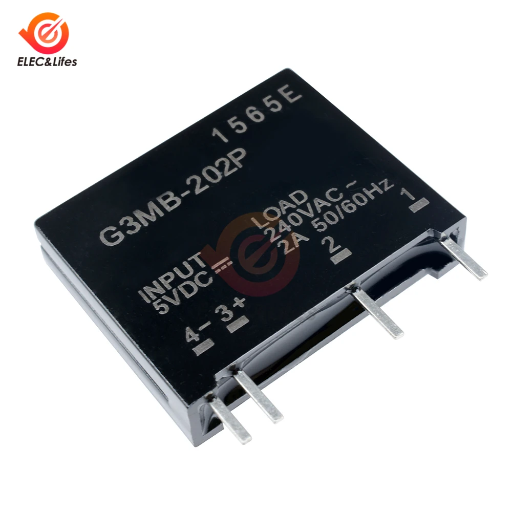 5V релейный модуль G3MB-202P G3MB 202P DC-AC SSR твердотельный релейный модуль вход DC 5V Выход AC 240V 2A