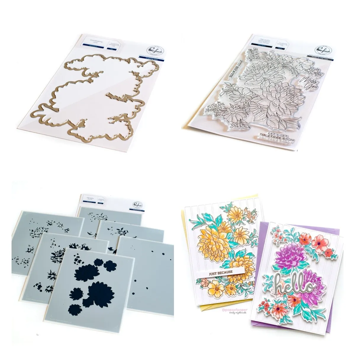 

2021 Studio Lush Peonies Clear Stamp Set Cutting Dies Stamps Stencil Scrapbook Diary Decoration Embossing Template Greeting Card