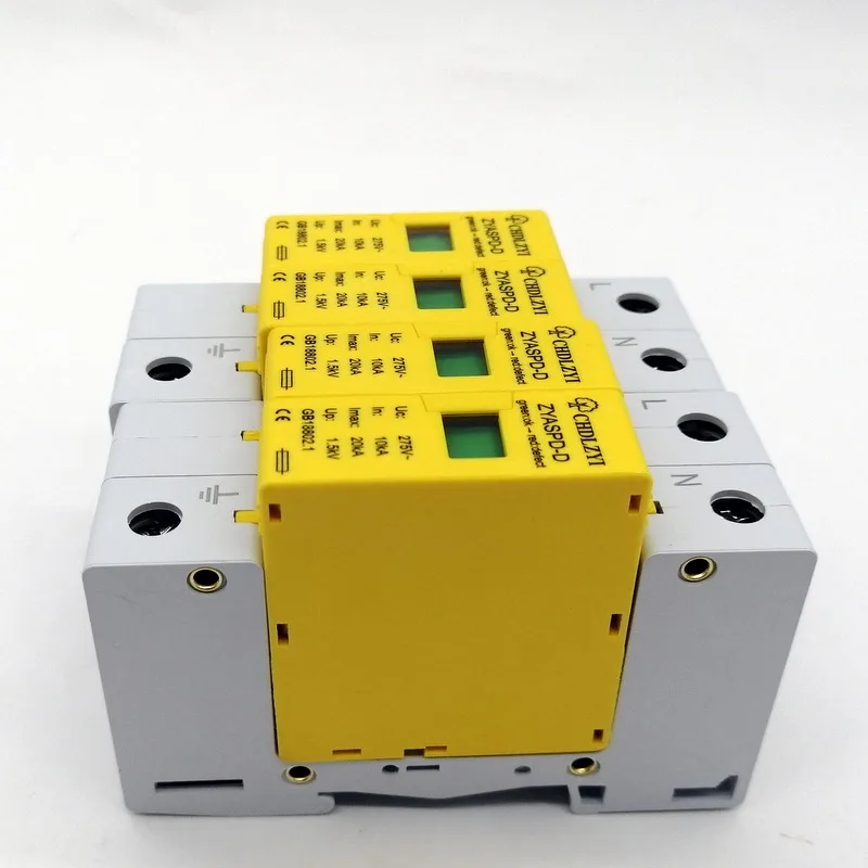 SPD DC 275v 4 P 10 ~ 20KA стабилизатор избыточного напряжения долговечный гаечный ключ 3