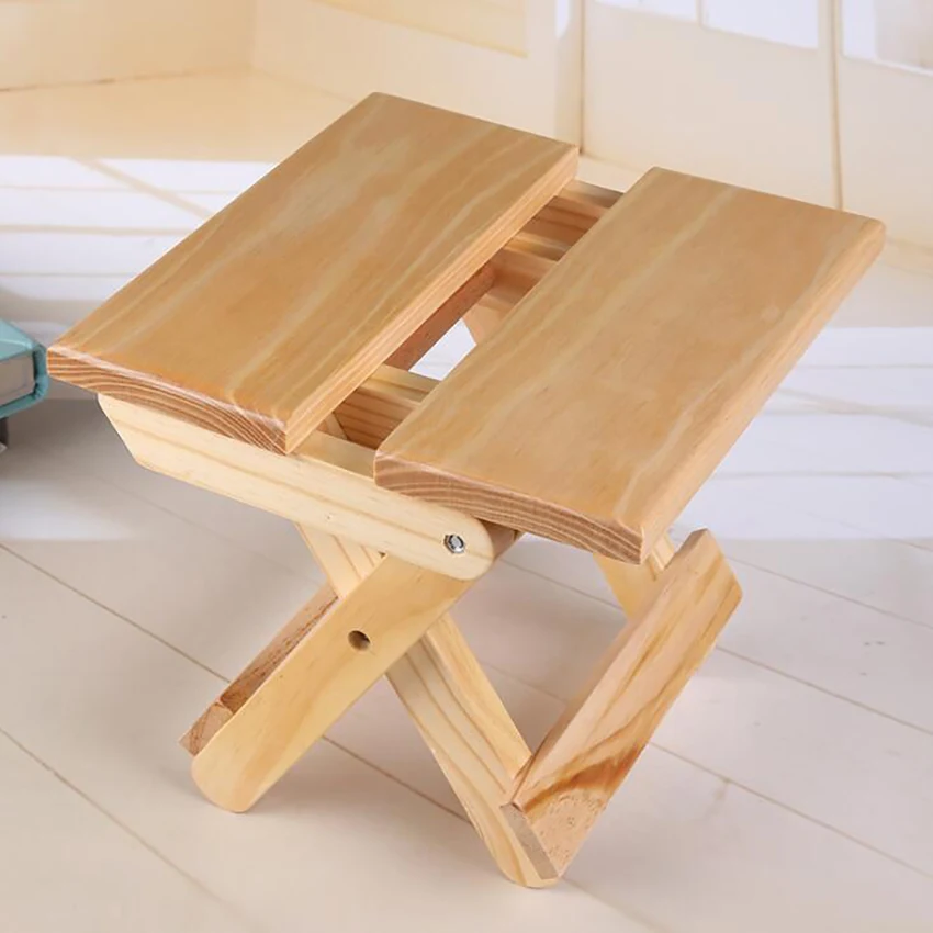 Деревянный складной стул портативный бытовой уличный идеально подходит для