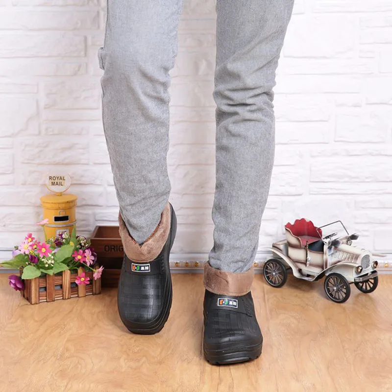 Сапоги Aleafalling мужские зимние на платформе утепленные непромокаемые из