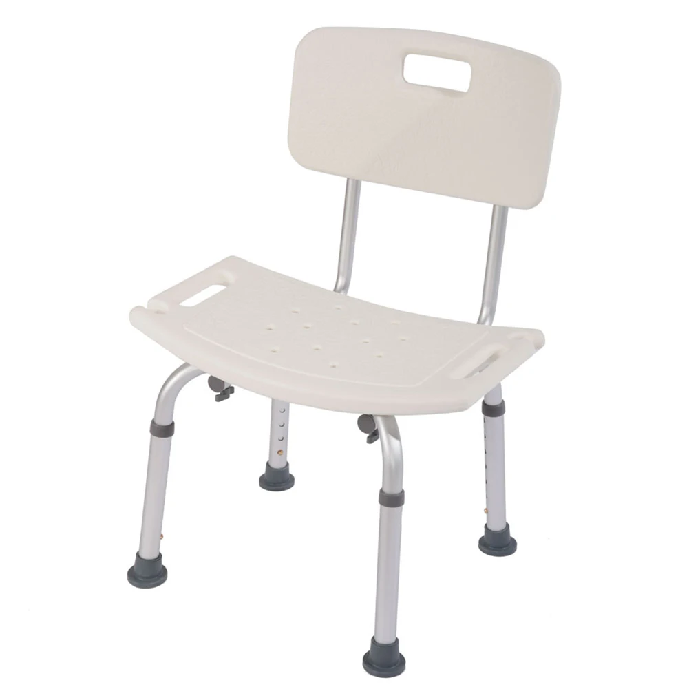 

Heavy-duty Aluminum Alloy Old People Backrest Bath Chair CST-3012 White -63124498